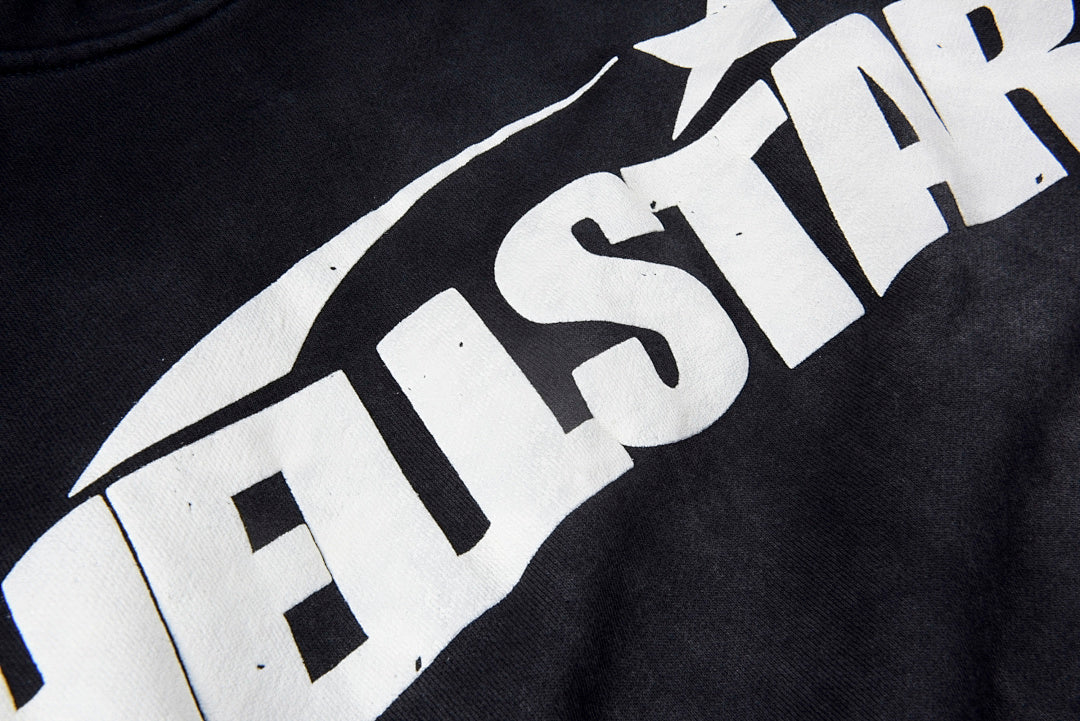 Hellstar Studios Vintage Distressed Puff Print Hoodie - Black - product image 6