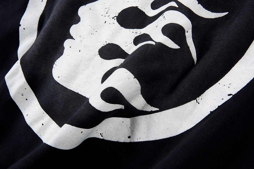Hellstar Studios Vintage Distressed Puff Print Hoodie - Black - product image 8