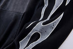 Hellstar Studios Hip-Hop Graffiti Portrait Vintage Hoodie - Black - product image 10