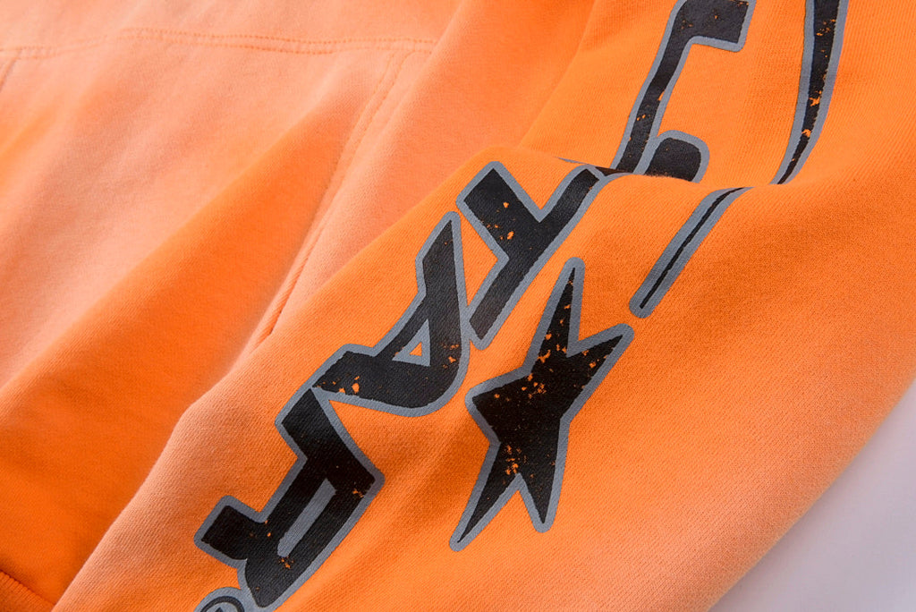 Hellstar Studios Brainwashed Brain Print Hoodie - Orange - product image 8