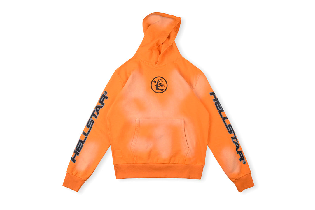 Hellstar Studios Brainwashed Brain Print Hoodie - Orange - product image 1