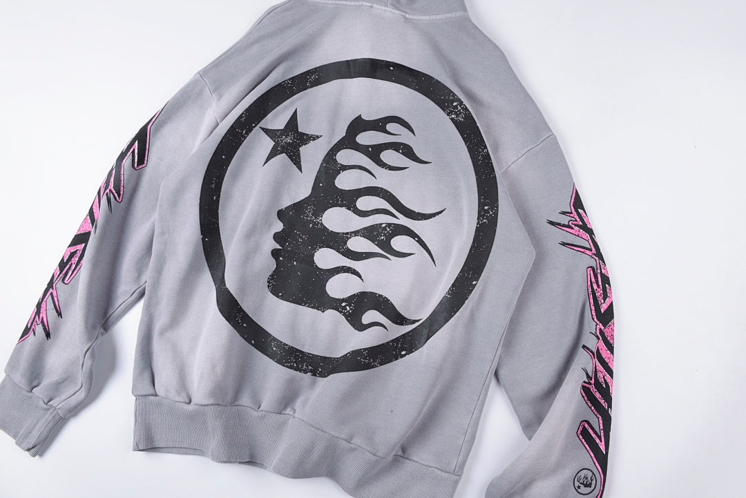 Hellstar Studios Brainwashed Vol. 2 Brain Print Hoodie - Light Blue Gray - product image 12