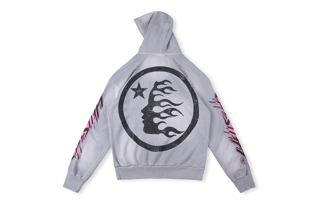 Hellstar Studios Brainwashed Vol. 2 Brain Print Hoodie - Light Blue Gray - product image 2