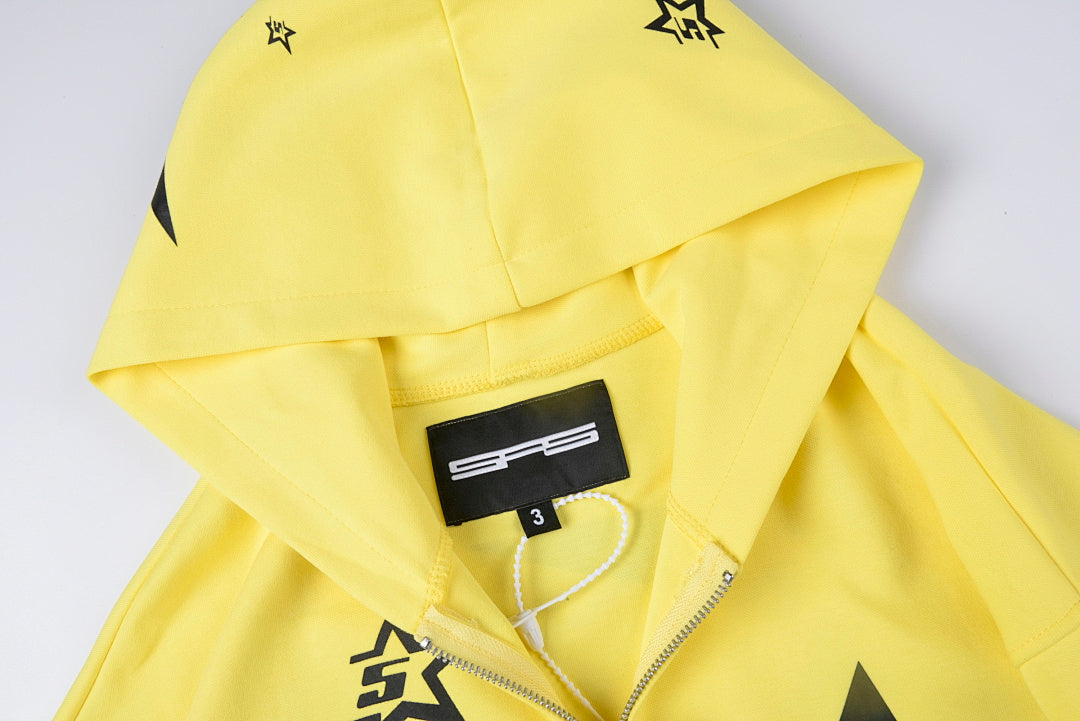 Sp5der Yellow 5 Star Zip-Up Hoodie - product image 8