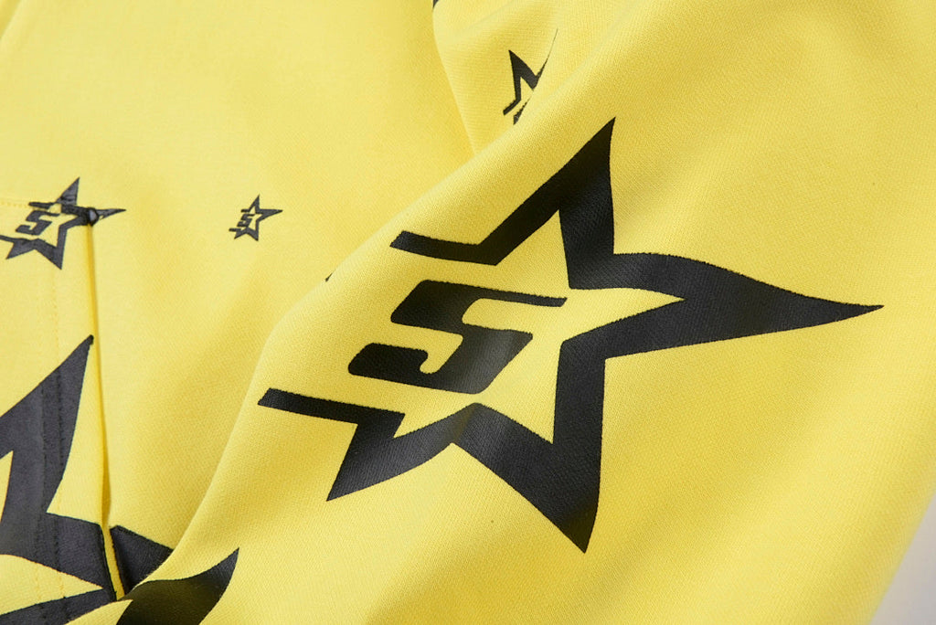 Sp5der Yellow 5 Star Zip-Up Hoodie - product image 9