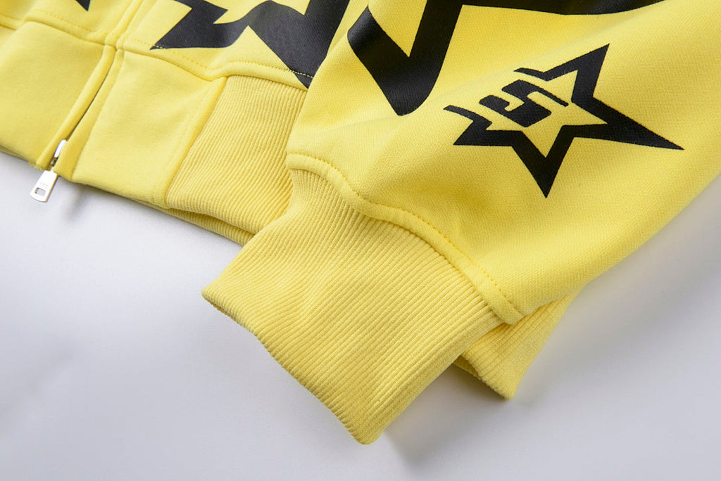 Sp5der Yellow 5 Star Zip-Up Hoodie - product image 10