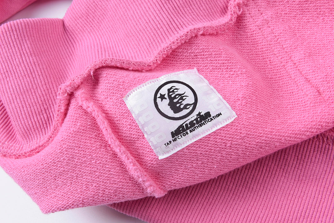 Hellstar Studios Vintage Washed Zip-Up Hoodie - Pink - product image 4