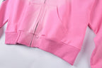 Hellstar Studios Vintage Washed Zip-Up Hoodie - Pink - product image 10