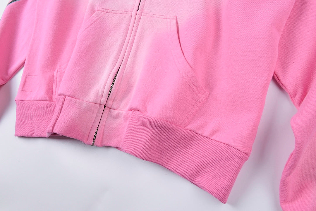 Hellstar Studios Vintage Washed Zip-Up Hoodie - Pink - product image 10