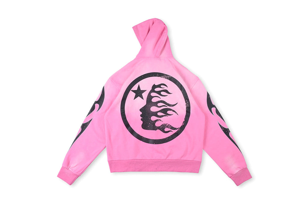 Hellstar Studios Vintage Washed Zip-Up Hoodie - Pink - product image 2