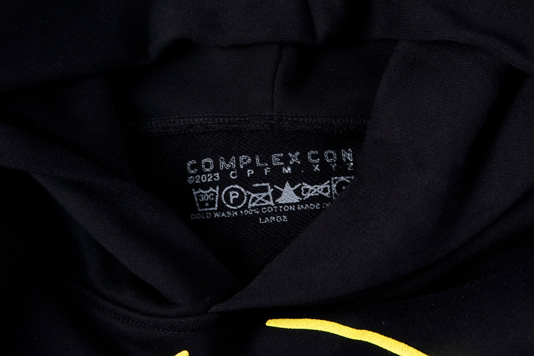 CPFM Ink Splash Smiley Spider Cotton Hoodie - Black - product image 5