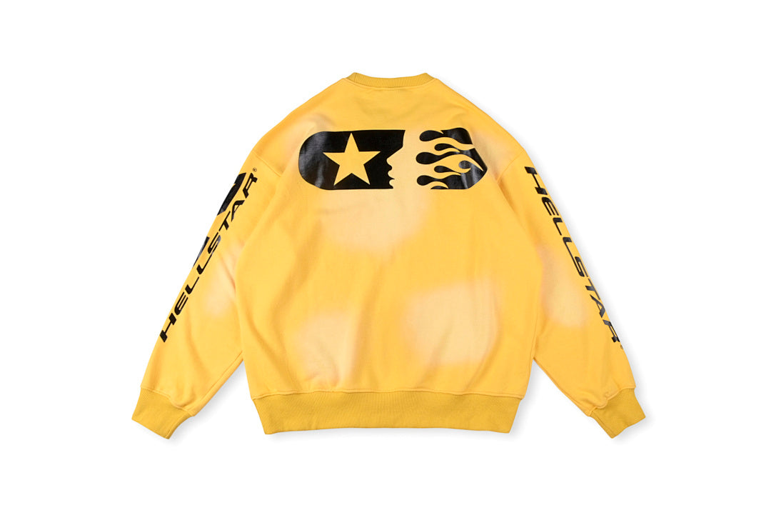 Hellstar Studios Sports Logo Crewneck Sweatshirt - Light Gray - product image 5