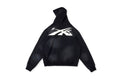 Hellstar Studios Sports Big Logo Washed Cotton Zip-Up Hoodie - Black / Yellow - product image 12