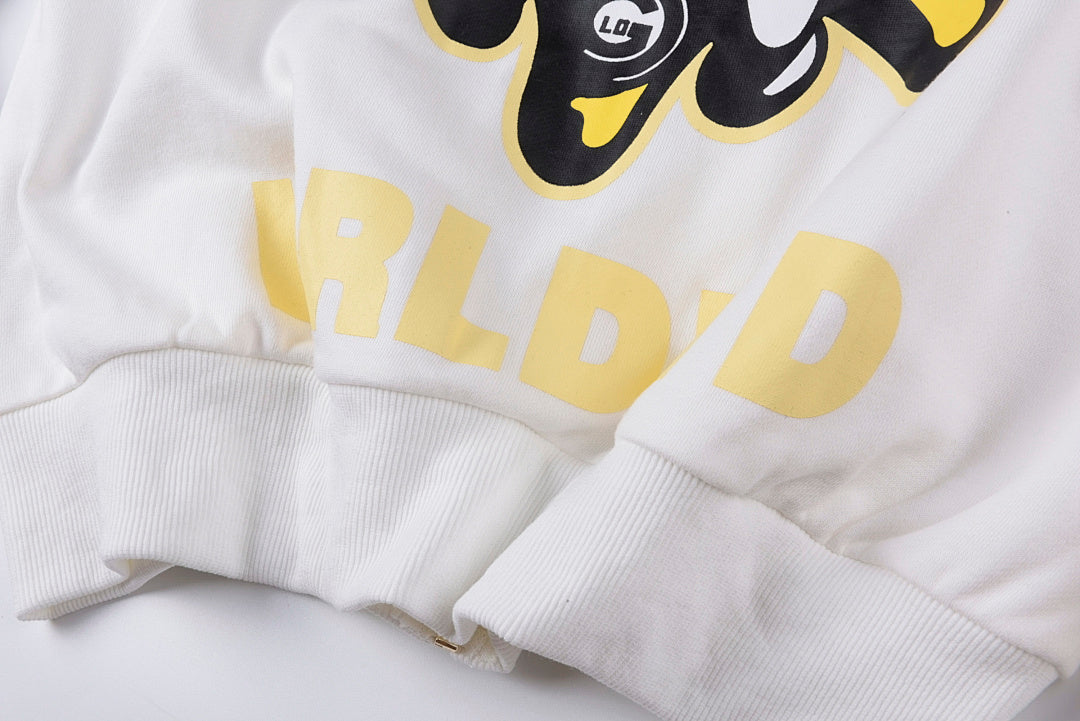 Glo Gang Boyz Worldwide Beverage Cartoon Zip-Up Hoodie - Light Gray - product image 12
