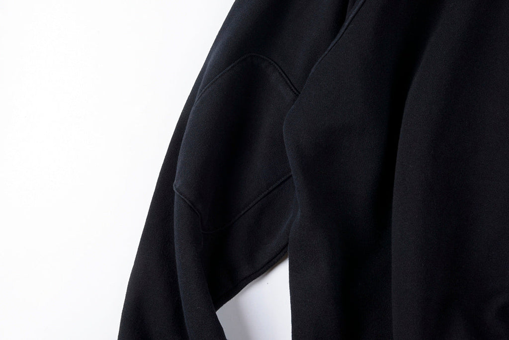 Dual Zip Front & Back Half-Zip Hoodie - Black / Light Gray - product image 10