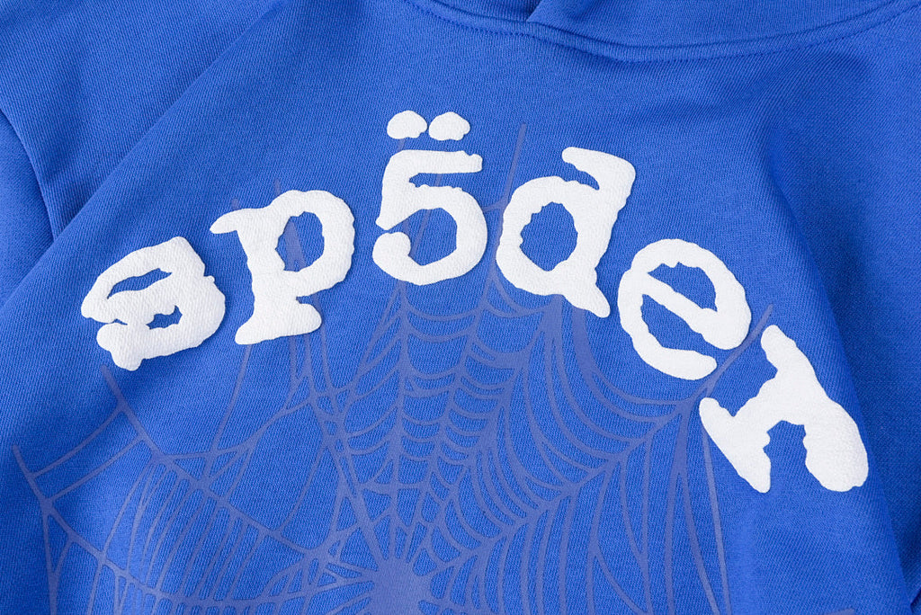 Sp5der 555555 Og Web Hoodie - Light Blue - product image 24