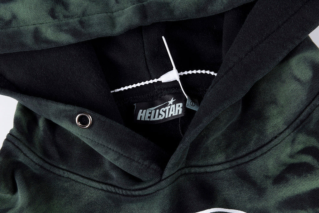 Hellstar Green Marble Paradise Hoodie - Black - product image 5