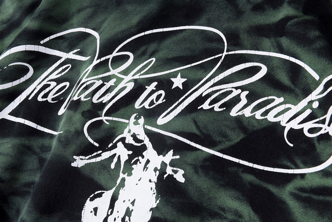 Hellstar Green Marble Paradise Hoodie - Black - product image 8