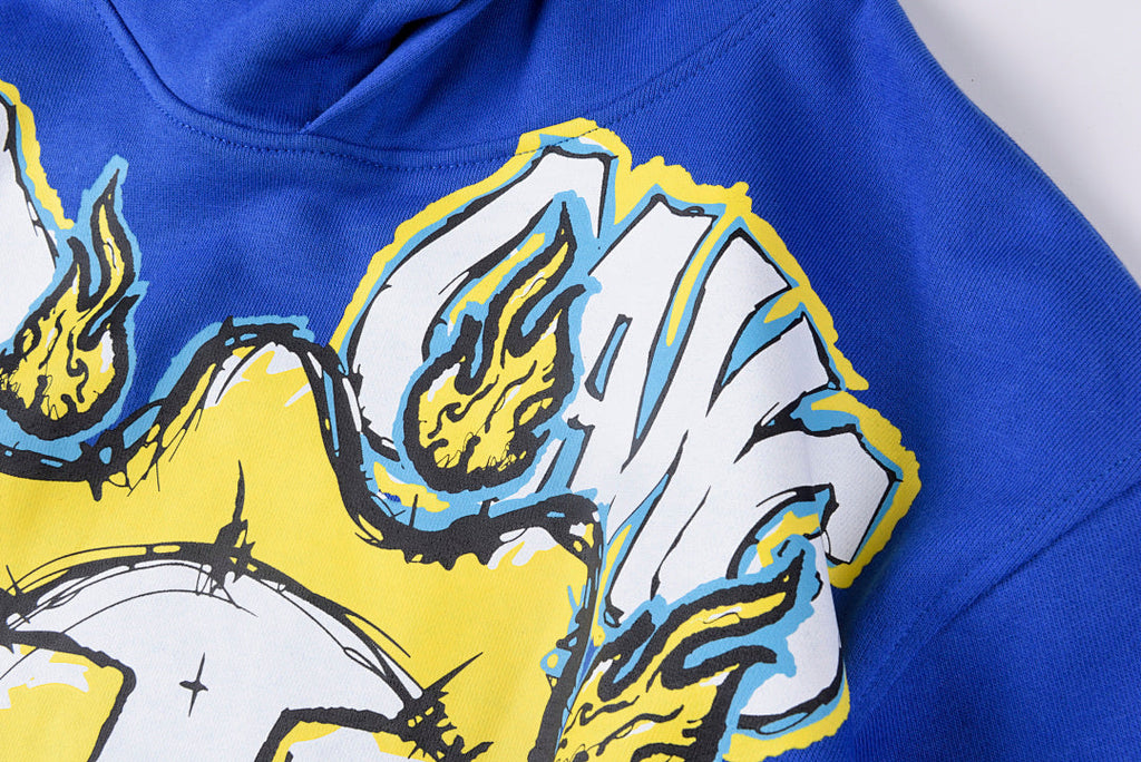Glo Gang Boyz Worldwide Lightning Eye Cartoon Hoodie - Light Blue - product image 9