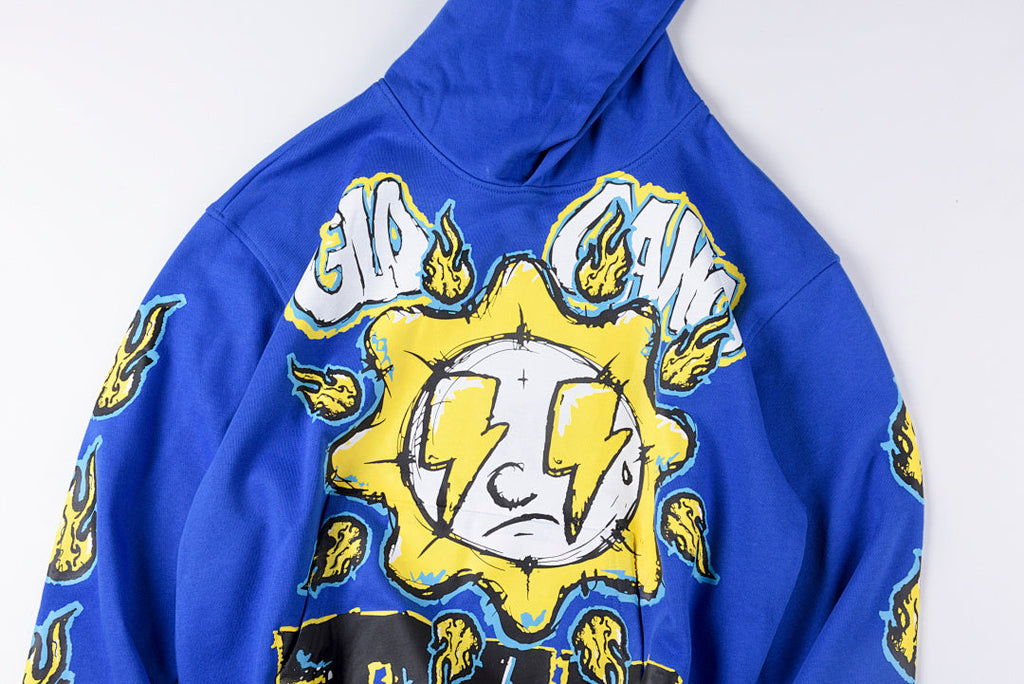 Glo Gang Boyz Worldwide Lightning Eye Cartoon Hoodie - Light Blue - product image 11