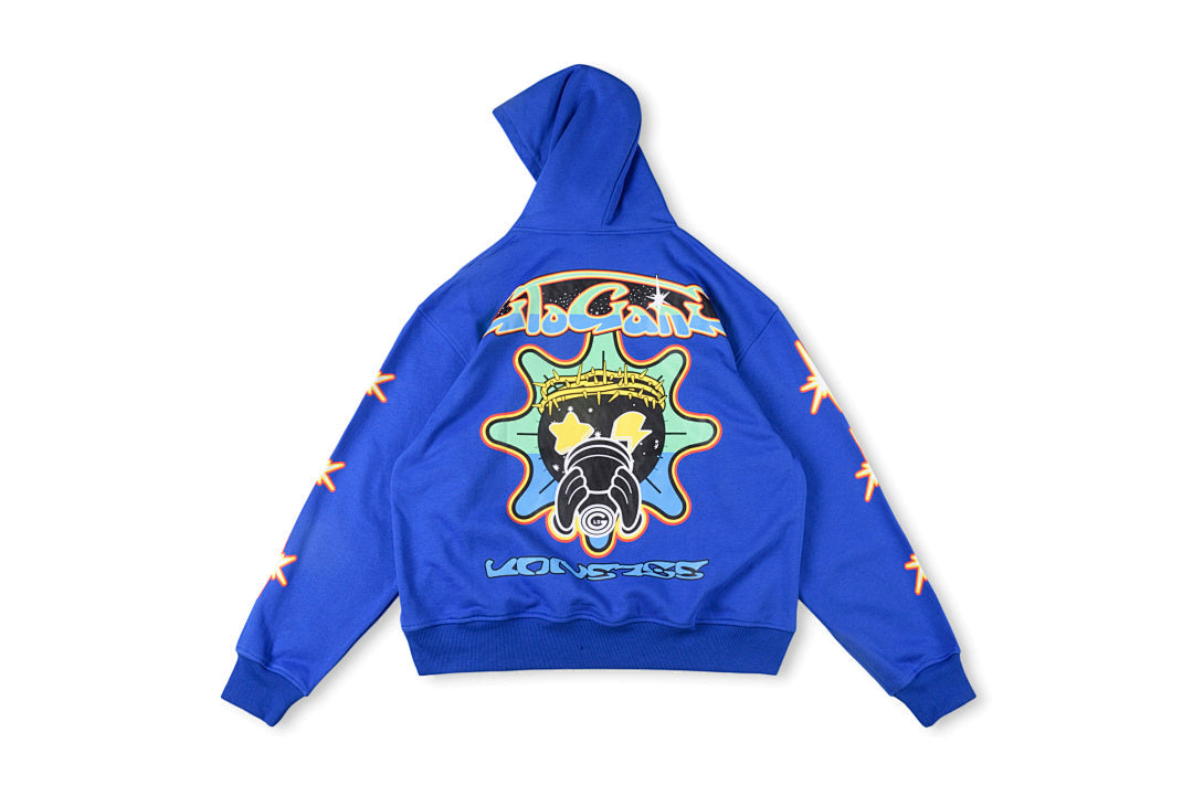 Glo Gang Boyz Worldwide Drink Cartoon Hoodie - Light Blue / Green - product image 14