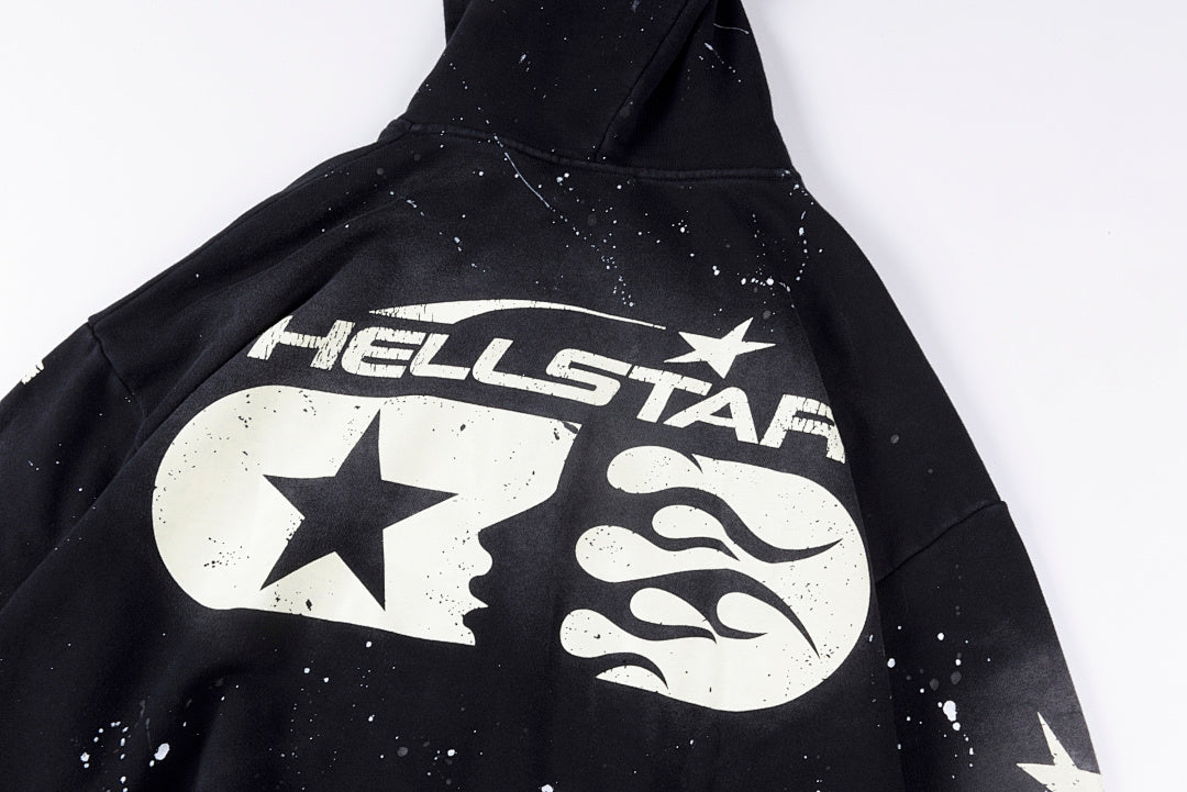 Hellstar Studios Washed Full Zip Hoodie - Black - product image 17