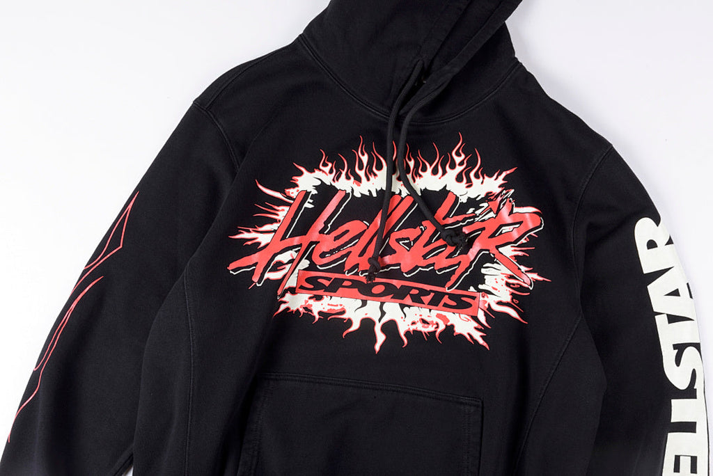 Hellstar Studios Airbrushed Skull Washed Hoodie - Black - product image 10