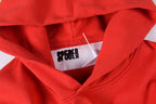 Sp5der Puff Logo Print American Hoodie - Red - product image 4