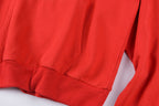 Sp5der Puff Logo Print American Hoodie - Red - product image 5