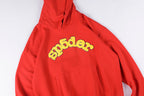 Sp5der Puff Logo Print American Hoodie - Red - product image 8