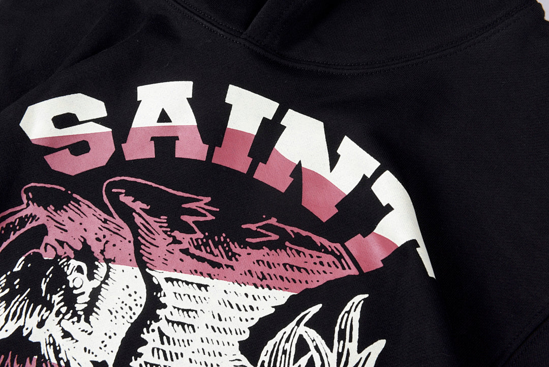 Saint Vanity As Seen on Instagram Cotton Hoodie - Black - product image 5