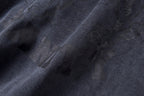 Saint Vanity Washed Distressed Studded Hoodie - Charcoal / Blue - product image 13