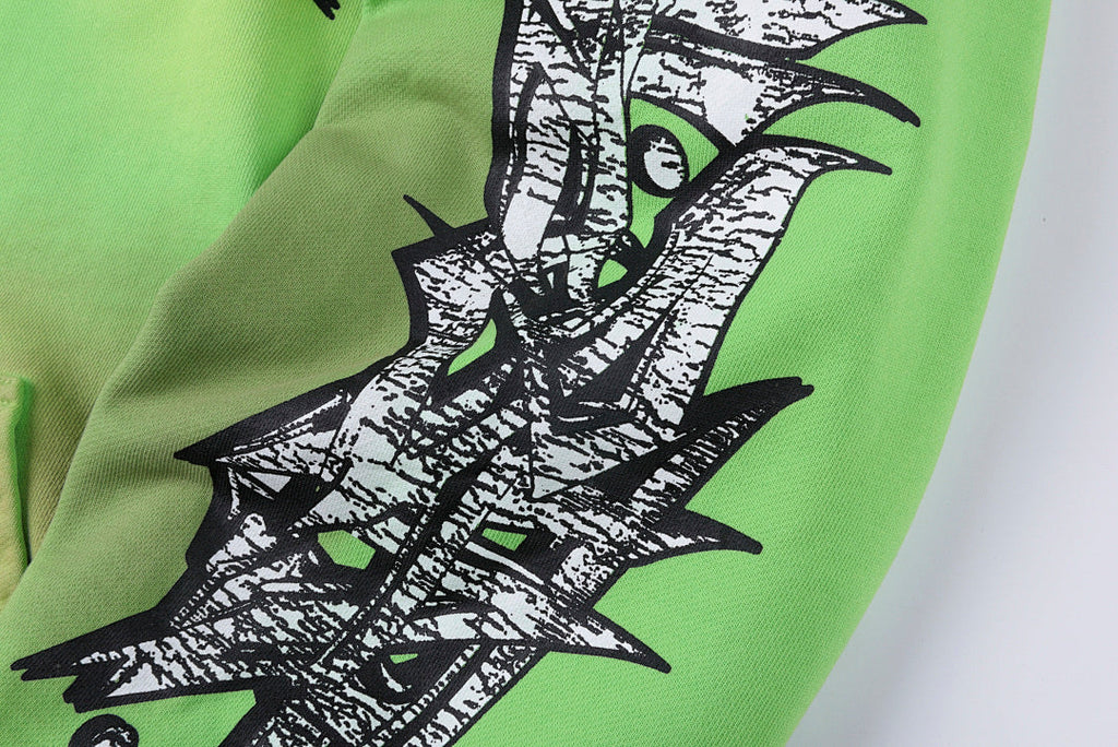 Hellstar Studios Records Hoodie - Lime Green - product image 6