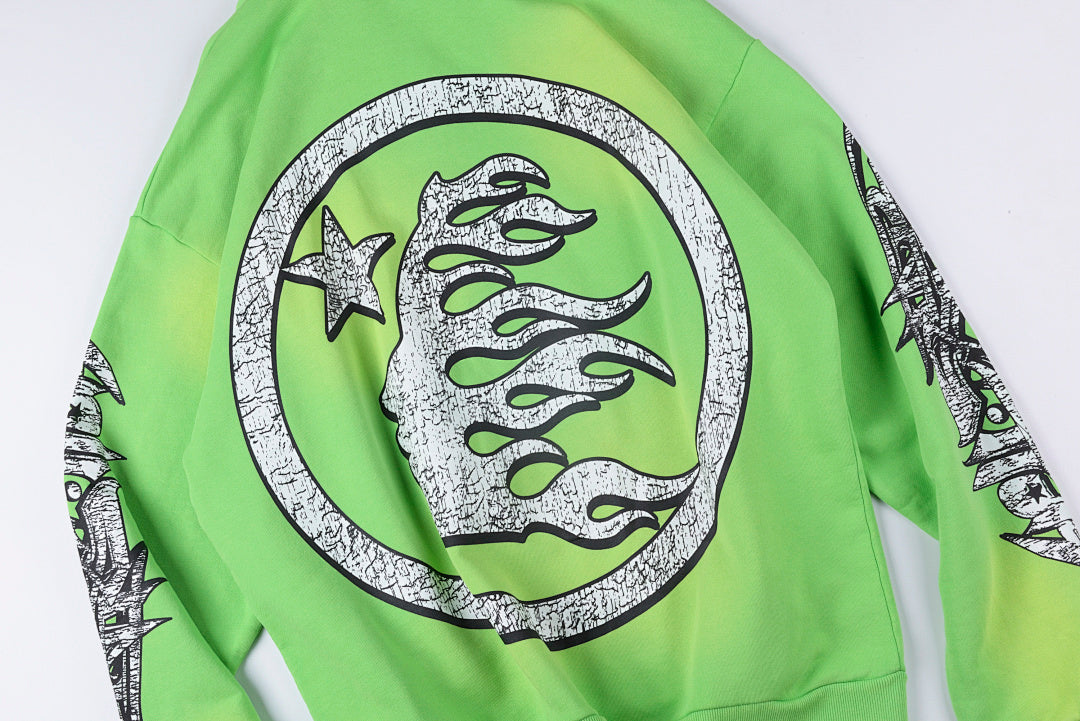 Hellstar Studios Records Hoodie - Lime Green - product image 14