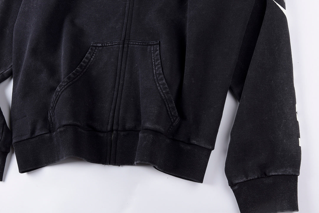 Hellstar Studios Classic Logo II Vintage Washed Hoodie - Black - product image 9