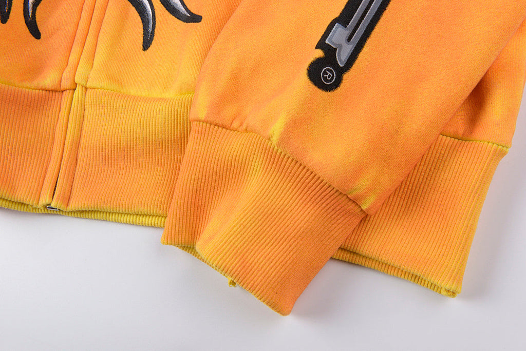 Hellstar Studios Sun Zip Hoodie Capsule 11 - Orange - product image 5
