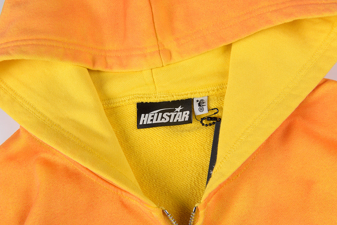 Hellstar Studios Sun Zip Hoodie Capsule 11 - Orange - product image 8