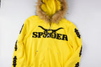 Sp5der 555555 Embroidered Zip-Up Hoodie - Yellow - product image 10