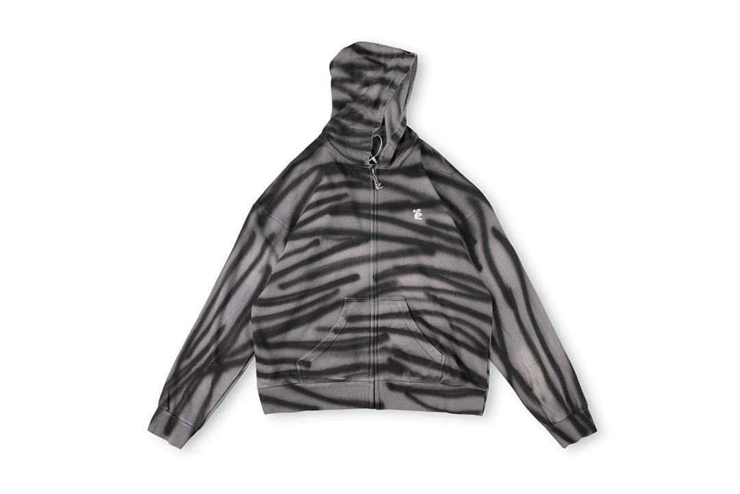 Hellstar Studios Classic Logo Airbrush Zip-Up Hoodie - Burgundy - product image 6