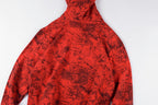 Sp5der 555555 Vintage Web Print Hoodie - Red Burgundy - product image 11