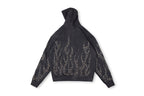 Hellstar Studios Washed Beaded Hoodie - Charcoal - product image 2