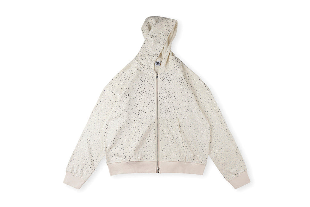 Saint Vanity Full Crystal Washed Hoodie - Charcoal - product image 4