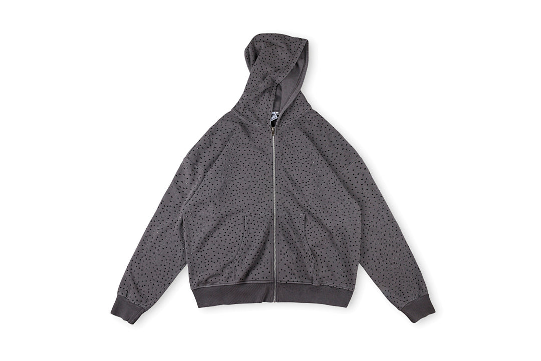 Saint Vanity Full Crystal Washed Hoodie - Charcoal - product image 1