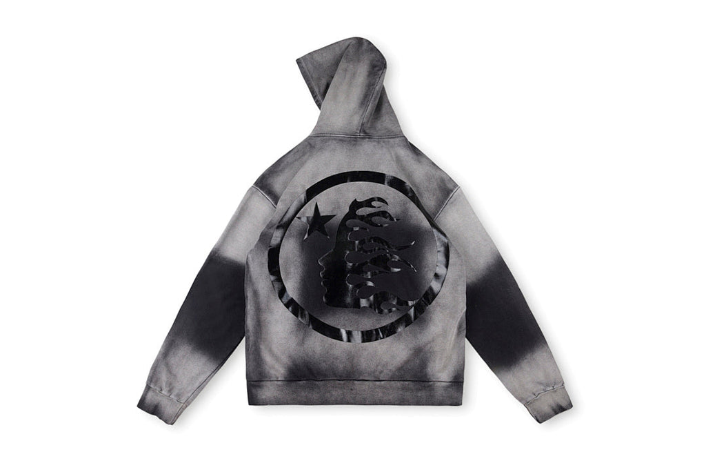 Hellstar Studios Washed Gray Black Hoodie - product image 2