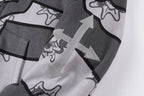 Glo Gang The Glory Cartoon Embroidered Full Zip Hoodie - Charcoal / Light Gray - product image 3