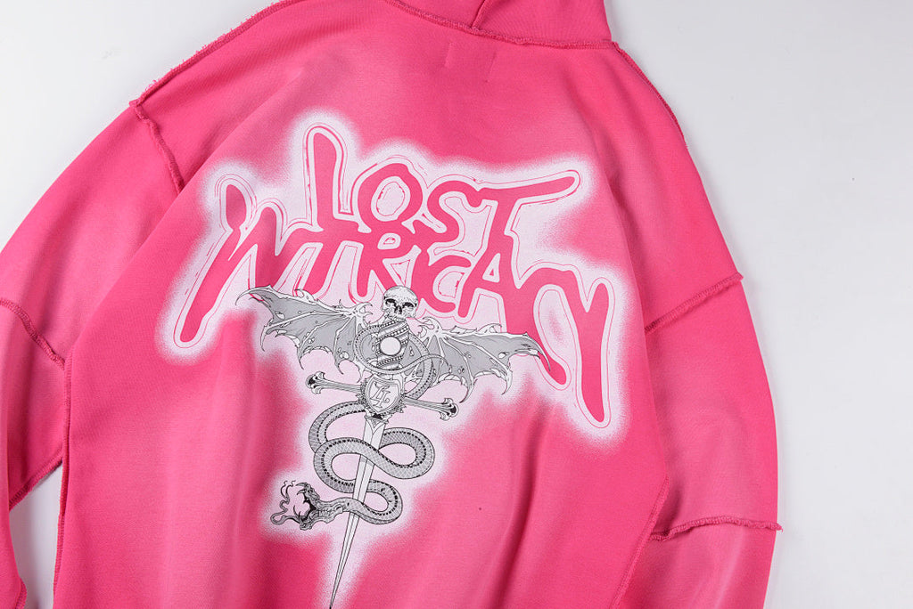Lost Intricacy Lavender Washed Full Zip Hoodie - Pink - product image 11