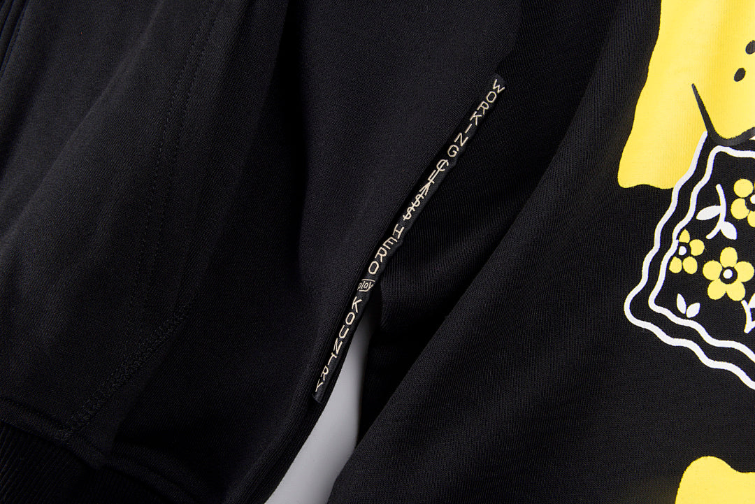 Kapital Kountry Hirata Full Zip Hoodie - Black / Light Gray - product image 7