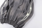 Hellstar Studios Washed Cotton Full Zip Hoodie - Gray - product image 7