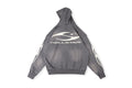 Hellstar Studios Washed Cotton Full Zip Hoodie - Gray - product image 2