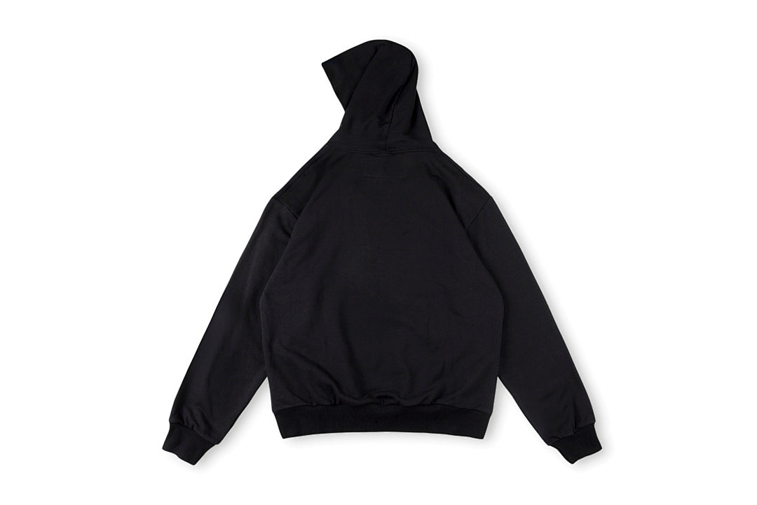 Sp5der Monogram Ligature Pullover Hoodie - Black / Gray - product image 11